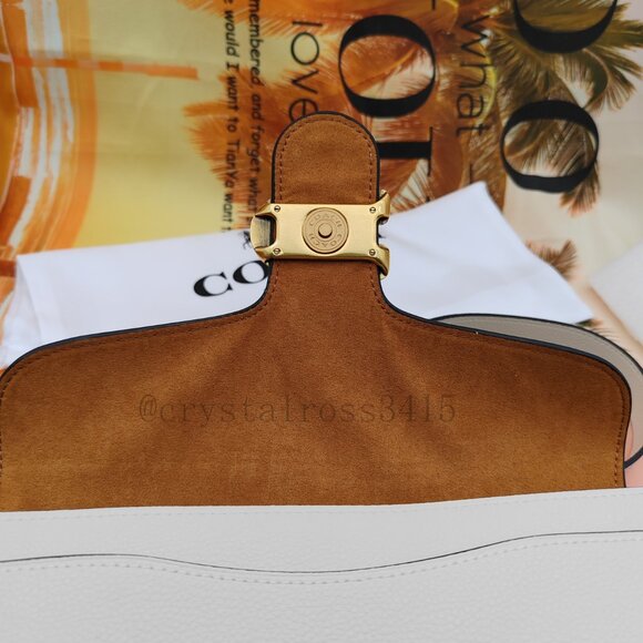 Tabby Coach Shoulder Bag 26 white - Picture 12 of 15